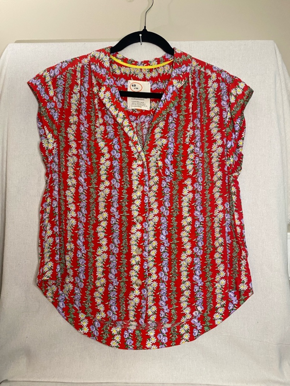 Anthropologie 52 Conversations Colloquial Buttondown Blouse Oversized XS